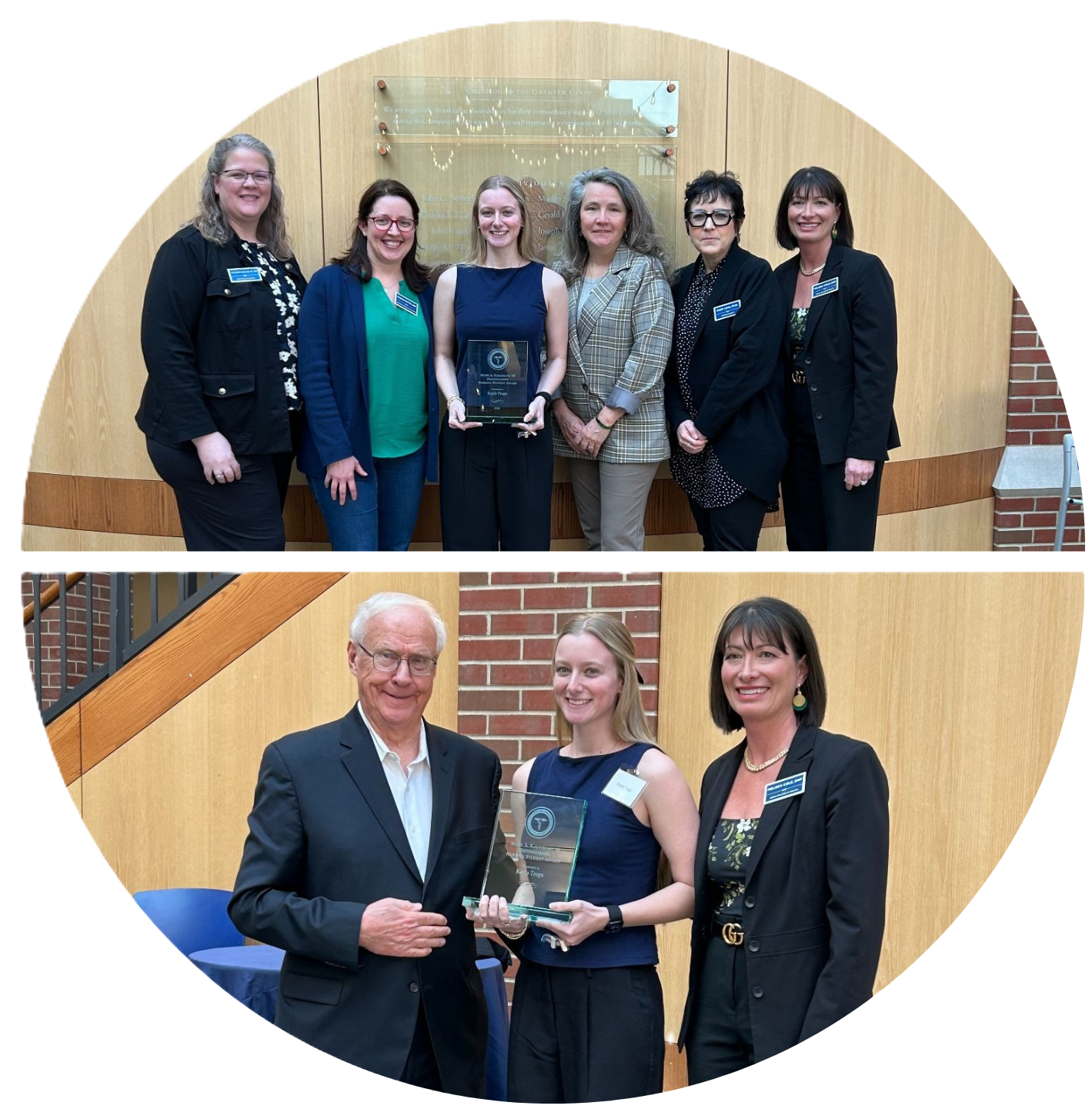 Kayla Trogu award presentation