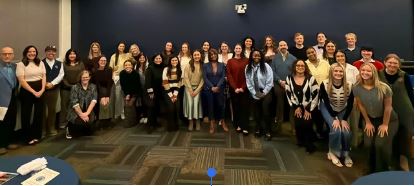 Counseling Beta Chi induction group